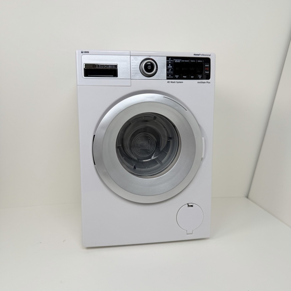 Theo Klein 9213 Bosch Toy Washing Machine Tested Works w/ Box Lights Sound